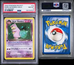 2000 POKEMON ROCKET #12 DARK SLOWBRO-HOLO 1ST EDITION PSA 8 - Image 3