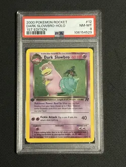 2000 POKEMON ROCKET #12 DARK SLOWBRO-HOLO 1ST EDITION PSA 8 - Image 4