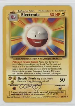 Electrode Pokemon Base Set #21 1999 - Image 1