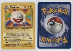 Electrode Pokemon Base Set #21 1999 - Image 3