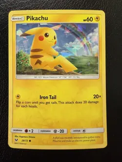 Pikachu - 28/73 (Cracked Ice Holo) 028/073 Deck Exclusives Pokemon TCG NM - Image 1