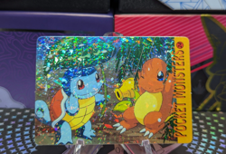 Pokemon Pocket Monsters Vending Prism Vintage Sticker #24 SQUIRTLE CHARMANDER - Image 1