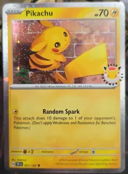 Pokemon TCG: Pikachu 051/162 Pokemon Day 2026 Cosmos Holo - Image 1