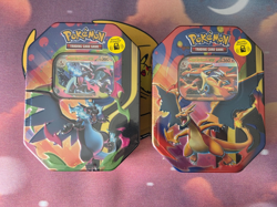 Pokemon TCG: Mega Charizard X & Mega Charizard Y Tin Set Of 2 - Image 1