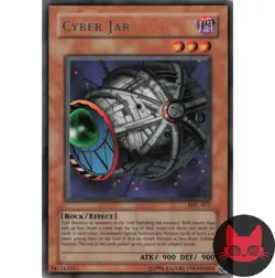 Yugioh Cyber Jar MRL-077 Rare MP - Image 1