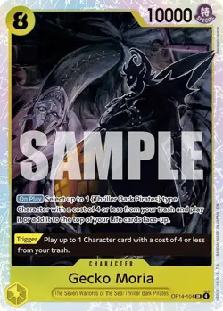 One Piece English - Gecko Moria - OP14-104 - SR - NM - Image 1