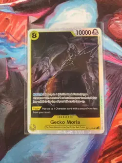 Gecko Moria SR OP14-104 One Piece The Azure Sea's Seven Foil - NM - Image 1