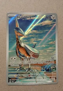 Pokemon TCG Skarmory 209/191 Illustration Rare Surging Sparks Ungraded - Image 1