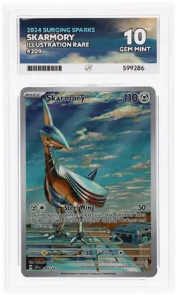 Pokemon TCG Skarmory 209/191 Surging Sparks Illustration Rare Ace 10 - Image 1