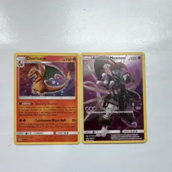 Pokemon TCG Charizard SM226 & Armored Mewtwo SM228 Mixed Card Lot 2019 - Image 1