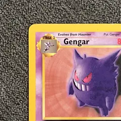Gengar 20/62 LP - Fossil Set Rare Non-Holo Card - Vintage WOTC Pokemon TCG - Image 3