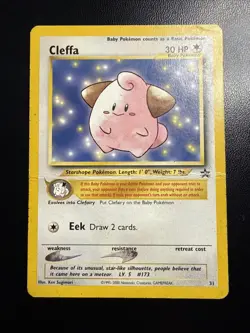 Cleffa 31 WOTC Black Star Promo Pokemon Card - Image 1