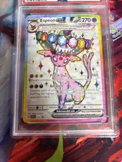 PSA 9 Espeon ex SVP175 Scarlet & Violet Promo Card Holo - Image 2
