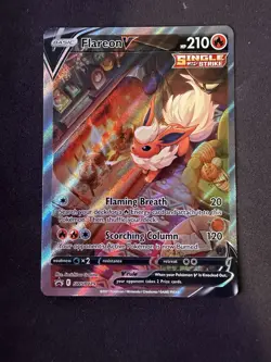Flareon V SWSH179 SWSH: Sword & Shield Promo Cards Holo LP - Image 1