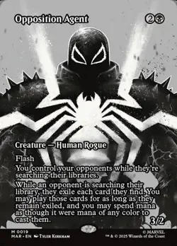 Opposition Agent - Foil Extended Art MAR MP MTG - Image 1