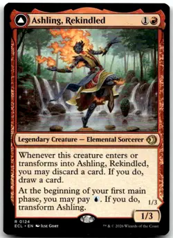 MTG Ashling, Rekindled // Ashling, Rimebound Lorwyn Eclipsed ECL #124 rare NM - Image 1