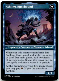 MTG Ashling, Rekindled // Ashling, Rimebound Lorwyn Eclipsed ECL #124 rare NM - Image 2