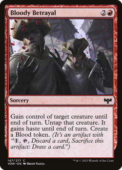 x1 Bloody Betrayal VOW MTG 147/277 COMMON M/NM 1x - Image 1