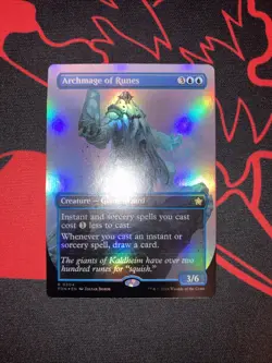 Archmage of Runes Borderless Foil 0304 Rare Foundations MTG FDN EN NM - Image 2