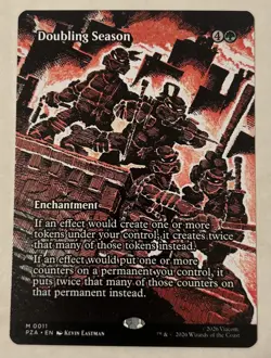 Doubling Season M 0011 Mythic Magic the Gathering TMNT (NON FOIL) - Image 1