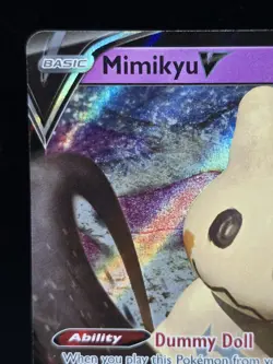 Pokemon Mimikyu V 062/163 Ultra Rare Full Art Sword and Shield Battle Styles NM - Image 4