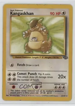 Kangaskhan Pokemon Jungle #21 1999 - Image 1