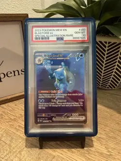 2023 POKEMON MEW EN-151 SPECIAL ILLUSTRATION RARE #200 BLASTOISE EX PSA 10 - Image 1