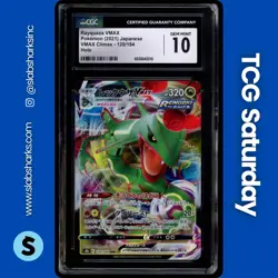 2021 POKEMON VMAX CLIMAX JP #120/184 RAYQUAZA VMAX CGC 10 - Image 1