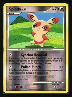 Pokemon SPINDA 46/147 Reverse Holo (2009 Supreme Victors) LP/Light Play - Image 1