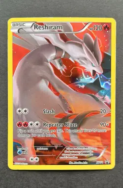 Pokemon Reshiram XY74 Full Art- XY Black Star Promo Holo - NM/LP - Image 1