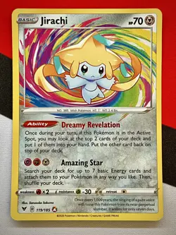 Jirachi Amazing Rare Vivid Voltage 119/185 Pokemon PACK FRESH - Image 1