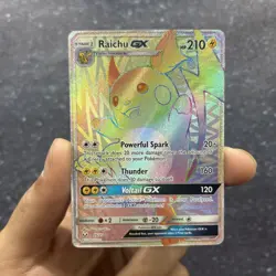 Raichu GX - 75/73 - Secret Rare NM Pokemon SM - Shining Legends - Image 1