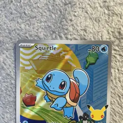 First Partner Illustration Squirtle Promo Full Art Holo 039 Pokemon - Image 3