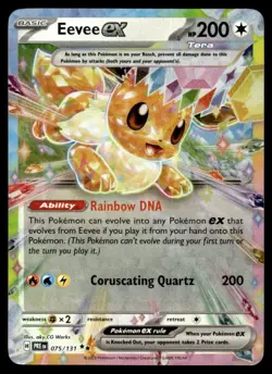 2025 Scarlet & Violet Series - Prismatic Evolutions Eevee ex Double Rare #75 - Image 1