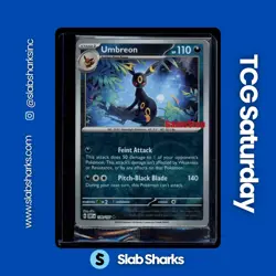 2023 POKEMON GAMESTOP EXCLUSIVE PROMO #130/197 UMBREON STAMPED (SEALED) - Image 1