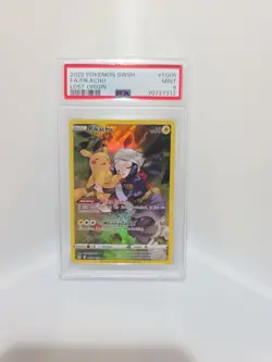 2022 POKEMON SWORD & SHIELD LOST ORIGIN #TG05 FULL ART/PIKACHU PSA 9 - Image 1