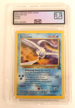 2000 Pokemon WOTC Black Star Promo Articuno Aoki Error #22 MPE 9.5 Mint+ - Image 1