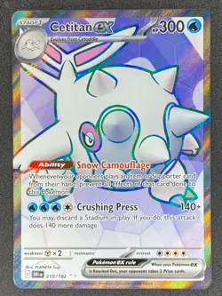 Pokemon Cetitan ex Full Art 210/182 DRI Destined Rivals NM - Image 1