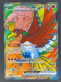 Pokemon Ethan's Ho-Oh ex Full Art 209/182 DRI Destined Rivals NM - Image 1
