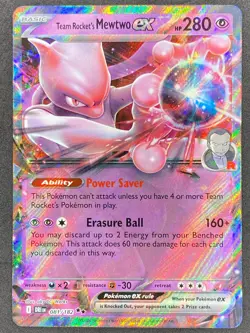 Pokemon Team Rocket's Mewtwo ex 081/182 DRI Destined Rivals NM - Image 1