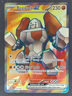 Pokemon Regirock ex Full Art 214/182 DRI Destined Rivals NM - Image 1