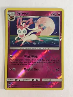 Pokemon TCG Forbidden Light Reverse Holographic Sylveon 87/131 Near Mint - Image 1
