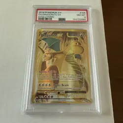 2016 POKEMON XY EVOLUTIONS #106 FULL ART/DRAGONITE EX PSA 8 NM MT - Image 1
