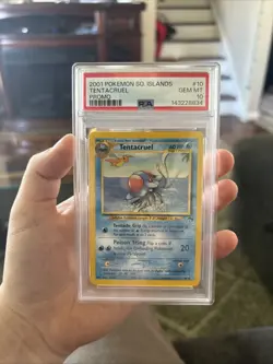 2001 POKEMON SOUTHERN ISLANDS PROMO 10 TENTACRUEL PSA 10 - Image 1
