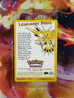 POKEMON SEALED ALL 3 Movie Promo Legendary Birds Moltres Articuno Zapdos Sealed! - Image 2