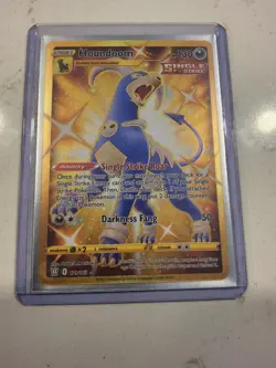 Houndoom 179/163 Secret Rare Gold Battle Styles Pokemon NM - Image 1