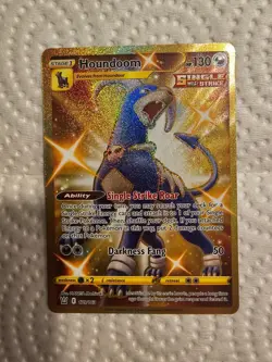 Houndoom 179/163 Secret Rare Gold Battle Styles Pokemon NM - Image 2