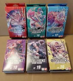 One Piece Starter Deck ST15 ST16 ST17 ST18 ST19 ST20 PRB01 SET LOT OF 6 English - Image 1