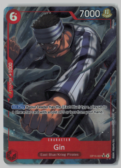 Gin SR Alt Art OP15-007 - One Piece TCG Adventure on Kami’s Island - Image 1