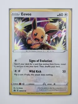 Eevee SWSH118 Black Star Promo Card - Pokemon TCG - Chilling Reign Pack Fresh - Image 1